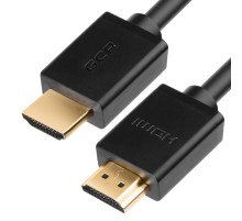 Greenconnect Кабель 10.0m, HDMI версия 2.0 HDR 4:2:0, Ultra HD, 4K 60 fps 60Hz/5K*30Hz, 3D, AUDIO, 18.0 Гбит/с, 28/28 AWG, OD7.3mm, тройной экран, черный, GCR-HM311-10.0m