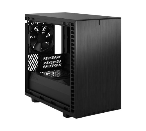 Корпус ПК без блока питания/ Case Fractal Design Define 7 Nano TG Light Tint, Mini-Tower, 1x120mm + 1x140mm, 2xUSB-A 2.0 + 2xUSB-A 3.2 + 1xUSB 3.2 Type-C mITX, mDTX Black