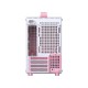 Корпус без блока питания/ Case JONSBO Z20, Mini-Tower, TG, no fan, 1xUSB-A 3.2 + 1xUSB-C 3.2, mATX, mITX Pink/White
