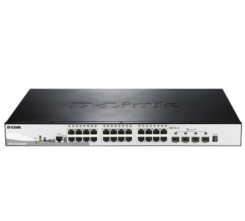 Коммутатор D-Link PROJ Настраиваемый L2+ стекируемый PoE-коммутатор, 48x1000Base-T PoE, 4x10GBase-X SFP+, PoE-бюджет 370 Вт (740 Вт с DPS-700), CLI, консольный порт RJ-45, RPS