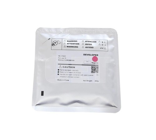 -/ Девелопер для KONICA MINOLTA Bizhub C258/C308/C368 (CET) Magenta, 200г, 600000 стр. Для использования в блоках проявки DV-313M.