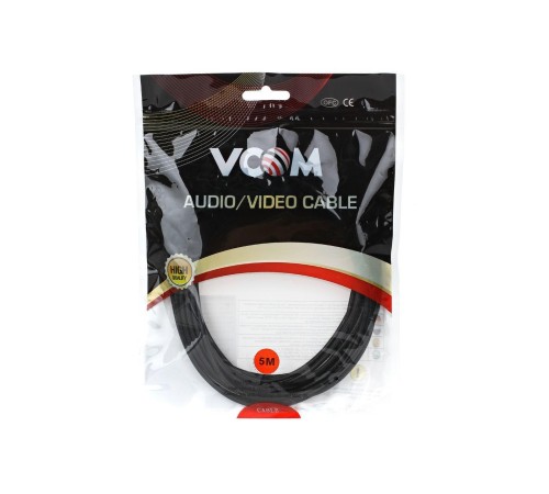 Кабель/ Кабель удлинительный 3.5 Jack (M) - 3.5 Jack (F), стерео, аудио, 5.0м VCOM <VAV7179-5M>
