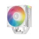 Кулер для процессора DEEPCOOL AG500 WH ARGB V2 LGA1700/1200/115X/AM5/AM4 (12шт/кор, TDP 240W, PWM, ARGB Fan 120mm, 5 тепл. трубок, белый) RET (R-AG500-WHAMMN-GJD)