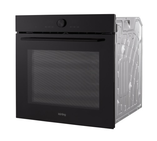 Встраиваемый духовой шкаф KORTING/ Встраиваемый духовой шкаф KORTING, режим СВЧ, 72 л, 10 режимов, сенсорное управление, LED дисплей, LED освещение, гриль, автоматическое отключение, таймер, 10+3 автоматических режимов, цвет черный