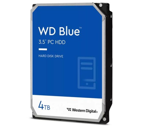 Жесткий диск Western Digital Blue HDD 3.5" SATA 4Tb, 5400rpm, 256MB  buffer, WD40EZAX, 1 year
