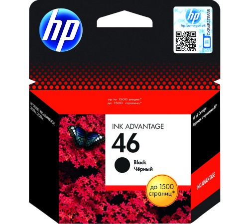 Картридж/ HP 46 Black Ink Advantage Ink Cartridge