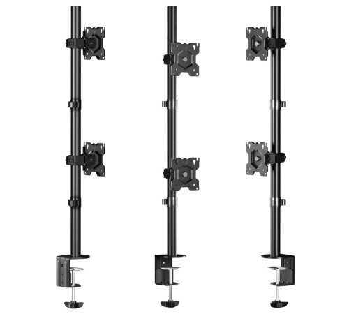 ONKRON кронштейн для двух мониторов 13"-34" настольный, чёрный D208E ONKRON кронштейн для двух мониторов 13"-34" настольный, чёрный D208E