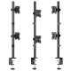 ONKRON кронштейн для двух мониторов 13"-34" настольный, чёрный D208E