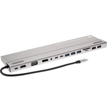 Адаптер/ Адаптер TypeC -->3*USB3.0+2*USB2.0+VGA+RJ45+SD+TF+AUD+HDMI+DP+2*USB3.1 Data+PD<CU4703>