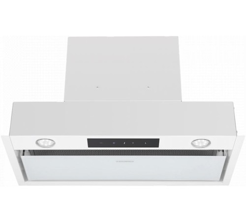 ВЫТЯЖКА MAUNFELD FANTASY LIGHT 60 White/ ширина 600 мм, полновстраиваемая, сенсорное управление, 3 скорости, 800 м3/ч, 40 дБ, светодиодное LED освещение, опция: угольный фильтр CF190C, белый цвет