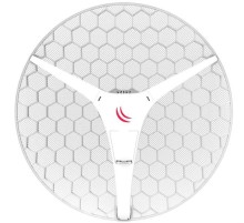 Точка доступа MikroTik LHG XL HP5 with 27dBi 5GHz antenna, Dual Chain High Power 802.11an wireless, 600MHz CPU, 64MB RAM, 1x LAN, POE, PSU, RouterOS L3