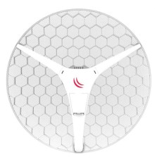 Точка доступа MikroTik LHG XL HP5 with 27dBi 5GHz antenna, Dual Chain High Power 802.11an wireless, 600MHz CPU, 64MB RAM, 1x LAN, POE, PSU, RouterOS L3