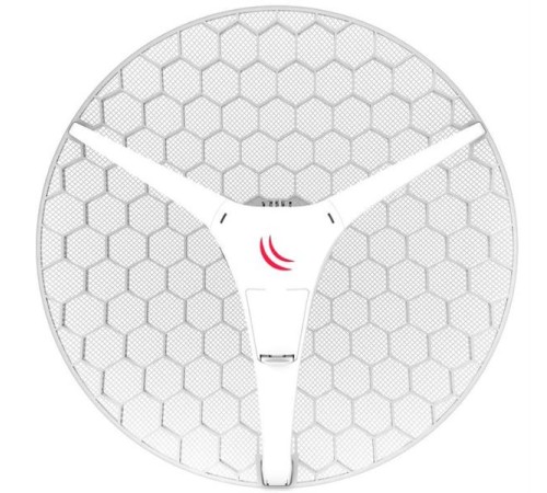 Точка доступа MikroTik LHG XL HP5 with 27dBi 5GHz antenna, Dual Chain High Power 802.11an wireless, 600MHz CPU, 64MB RAM, 1x LAN, POE, PSU, RouterOS L3