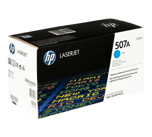 Тонер-картридж/ HP 507A Cyan LaserJet Toner Cartridge Тонер-картридж/ HP 507A Cyan LaserJet Toner Cartridge