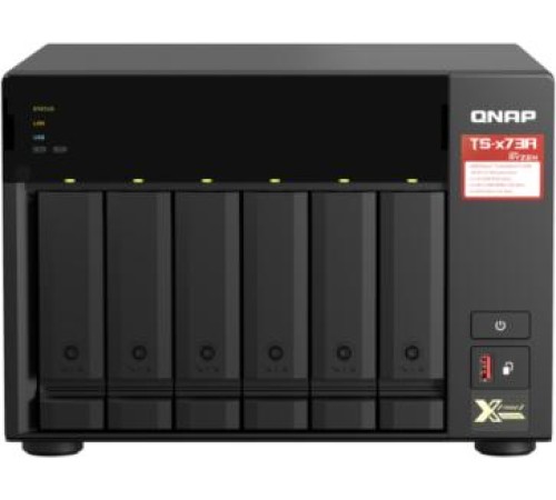 Сетевое хранилище без дисков/ SMB QNAP TS-673A-8G NAS, 6 trays 3,5"/2,5", 2x2,5 GbE BASE-T, 2 x M.2 NVMe 2280 slots, quad-core AMD Ryzen V1500B 2,2 GHz, 8 GB SO-DIMM DDR4 (1 x 8 GB) up to 64GB (2x32 GB) Сетевое хранилище без дисков/ SMB QNAP TS-673A-8G NAS, 6 trays 3,5"/2,5", 2x2,5 GbE BASE-T, 2 x M.2 NVMe 2280 slots, quad-core AMD Ryzen V1500B 2,2 GHz, 8 GB SO-DIMM DDR4 (1 x 8 GB) up to 64GB (2x32 GB)