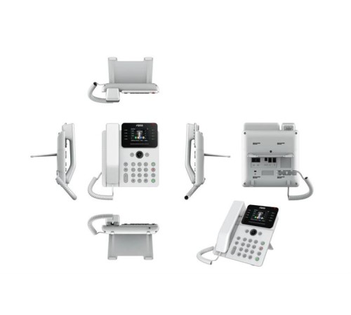 SIP-Телефон Fanvil V62G, 12 SIP-акк., 2,8", 320x240 Цвет. экран, POE, БП в комп., 2x1 Gbps, Белый