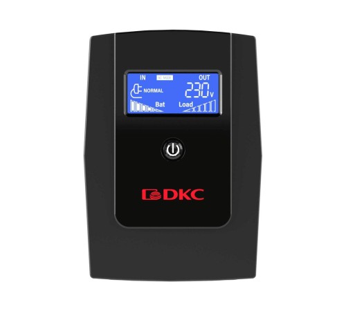 Линейно-интерактивный ИБП ДКС серии Info LCD, 600 ВА/360 Вт, 1/1, 3xIEC C13, USB + RJ45, LCD, 1x7Aч Линейно-интерактивный ИБП ДКС серии Info LCD, 600 ВА/360 Вт, 1/1, 3xIEC C13, USB + RJ45, LCD, 1x7Aч