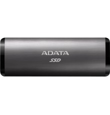 Твердотельный накопитель/ ADATA External SSD SE760, 2048GB, Type-C, USB 3.2 Gen2, R/W 1000/800 MB/s, 122x44x14mm, Titan-Gray (3 года)