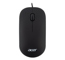 Мышь компьютерная/ Проводная мышь ACER OMW122 оптическая (1200dpi) soft-touch (3but) black