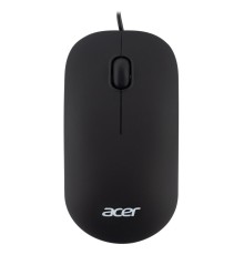 Мышь компьютерная/ Проводная мышь ACER OMW122 оптическая (1200dpi) soft-touch (3but) black