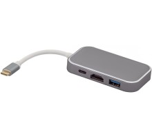 Greenconnect Адаптер-переходник Type C на HDMI+ USB3.0-разветвитель на 3 пота