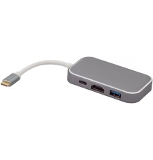 Greenconnect Адаптер-переходник Type C на HDMI+ USB3.0-разветвитель на 3 пота