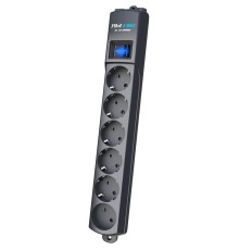 Сетевой фильтр Pilot S Max (5 евро + 1GP), 15А/3.5кВа, автомат, 3 м, графит/ Surge protector Pilot S Max (5 euros + 1GP), 15A/3.5kVA, automatic, 3 m, graphite