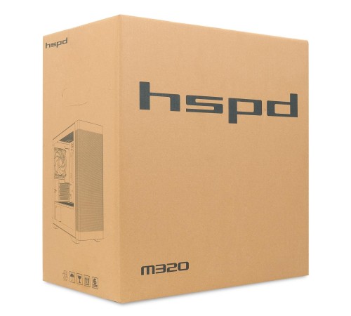 Корпус без блока питания/ Case HSPD M320, Mesh Mini-tower, Black, slide TG, 0.45 SPCC, 2x140mm ARGB (M11-140)+1x120mm ARGB (M11-120) mATX, mITX 160/340/184mm 2x2.5", 2x3.5", 4xPCI 2xUSB-A 3.0, 1xUSB-A 1.0 390x200x385mm Корпус без блока питания/ Case HSPD M320, Mesh Mini-tower, Black, slide TG, 0.45 SPCC, 2x140mm ARGB (M11-140)+1x120mm ARGB (M11-120) mATX, mITX 160/340/184mm 2x2.5", 2x3.5", 4xPCI 2xUSB-A 3.0, 1xUSB-A 1.0 390x200x385mm
