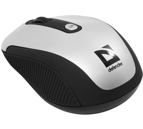 Defender Беспроводная IR-лазерная мышь Optimum MS-125 серый,4 кнопки,1000-2000 dpi USB
