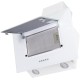 ВЫТЯЖКА HOMSAir Elf Push 60 Glass White/ наклонная, подвесная, кнопочное управление, 3 скорости, 650 м3/ч,до 25 м2, 47 Дб, светодиодное LED-освещение, ширина 60 см, высота 30 см, белый цвет