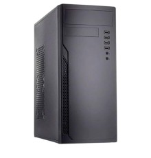 Корпус без блока питания/ Case Foxline FL-301, ATX, 4xUSB2.0, HDA, w/o FAN, w/o PSU, no PowerCord , w/DVD-RW installed