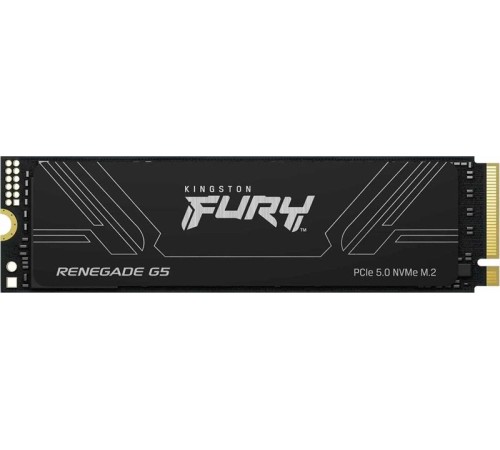 Твердотелый накопитель Kingston SSD 1TB SFYR2S/1T0 Fury Renegade G5 M.2 2280 PCIe 5.0 x4 NVMe R14200/W11000MB/s 3D TLC MTBF 2M TBW 1000 Retail 1 year