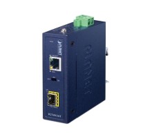 медиа конвертер/ PLANET IGT-815AT IP30 Compact size Industrial 100/1000BASE-X SFP to 10/100/1000BASE-T Media Converter (-40 to 75 C, LFP Supported)
