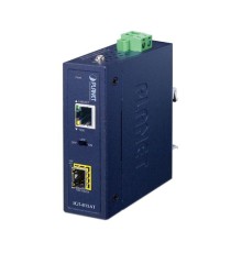 медиа конвертер/ PLANET IGT-815AT IP30 Compact size Industrial 100/1000BASE-X SFP to 10/100/1000BASE-T Media Converter (-40 to 75 C, LFP Supported)
