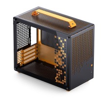 Корпус без блока питания/ Case JONSBO Z20, Mini-Tower, TG, no fan, 1xUSB-A 3.2 + 1xUSB-C 3.2, mATX, mITX Orange/Black