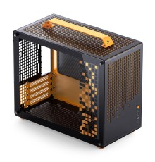Корпус без блока питания/ Case JONSBO Z20, Mini-Tower, TG, no fan, 1xUSB-A 3.2 + 1xUSB-C 3.2, mATX, mITX Orange/Black