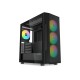 Корпус ПК без блока питания/ Case SAMA S40 Black, Midi-Tower, TG, 4x120mm ARGB, 2xUSB 3.0 + 1xUSB 3.1 Type-C, ATX, mATX, mITX Black
