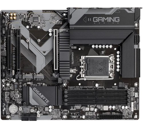 Материнская плата GIGABYTE B760 GAMING X, LGA1700, B760, 4*DDR5, 4*SATA, 3*M.2, 3*USB 3.2, 5*USB 2.0, 3*PCIx16, HDMI+DP, ATX