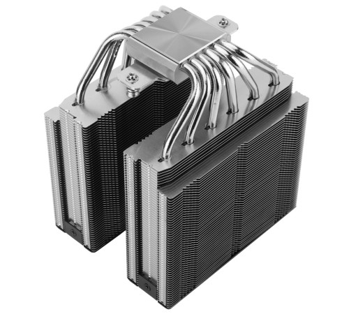 Кулер для процессора/ CPU Cooler Thermalright Royal Pretor 130 (4-pin PWM, 158mm, Ni/Cu, 6x6mm, 1x120+1x130mm, 80.45CFM/81.88CFM, 29.4dBA/28.3dBA, 2150PM/1750RPM, S: 1200, 1700, 1851, 2011, 2066, 115X, AM4, AM5, silver, black) Кулер для процессора/ CPU Cooler Thermalright Royal Pretor 130 (4-pin PWM, 158mm, Ni/Cu, 6x6mm, 1x120+1x130mm, 80.45CFM/81.88CFM, 29.4dBA/28.3dBA, 2150PM/1750RPM, S: 1200, 1700, 1851, 2011, 2066, 115X, AM4, AM5, silver, black)