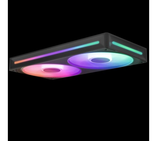 Кулер для корпуса ПК/ Case Cooler NZXT F240 RGB Core (120x120x25mm, 4-pin PWM, RGB, 75.12CFM, 30dBA, 2400RPM, Black, Single-Frame RGB Fan Unit)