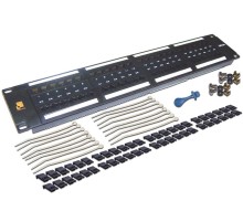 Патч-панель Патч-панель 19", 48 портов RJ45, неэкранированная, кат.5E, 2U