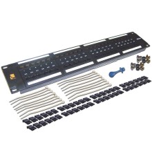 Патч-панель Патч-панель 19", 48 портов RJ45, неэкранированная, кат.5E, 2U