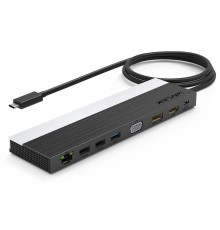 Док-станция Docking Station WAVLINK USB-C 4K Universal /85W PowerDelivery/2xUSB3.0/2xUSB2.0/1xUSB C/1xDP 4K 30HZ/1xHDMI 4K 30HZ/1xVGA/1xGigabit LAN/1xAudio In/Out/1xSD/Micro SD CardReader