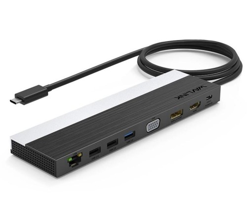 Док-станция Docking Station WAVLINK USB-C 4K Universal /85W PowerDelivery/2xUSB3.0/2xUSB2.0/1xUSB C/1xDP 4K 30HZ/1xHDMI 4K 30HZ/1xVGA/1xGigabit LAN/1xAudio In/Out/1xSD/Micro SD CardReader Док-станция Docking Station WAVLINK USB-C 4K Universal /85W PowerDelivery/2xUSB3.0/2xUSB2.0/1xUSB C/1xDP 4K 30HZ/1xHDMI 4K 30HZ/1xVGA/1xGigabit LAN/1xAudio In/Out/1xSD/Micro SD CardReader