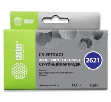 -/ Картридж струйный Cactus CS-EPT2621 26XL черный (19.2мл) для Epson Expression Home XP-600/605/700/80