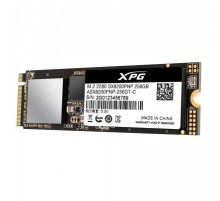 SSD накопитель ADATA XPG SX8200Pro ASX8200PNP-256GT-C  256Gb, M.2 2280, PCI-E x4, NVMe,  R3500/W3000 Мб/с  IOPs 390K/380K, TBW 160, DWPD 0.34, with Heat Spreader (5 лет)