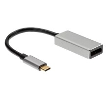 Адаптер/ Aдаптер USB 3.1 Type-Cm --> DP(f) 4K@60Hz, Alum Shell, iOpen (Aopen/Qust) <ACU422MB>
