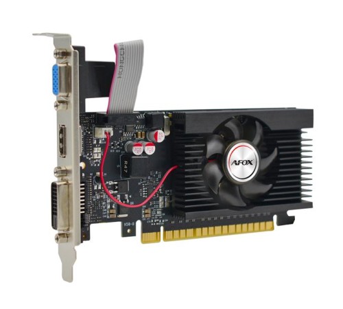 Видеокарта/ VGA AFOX NVIDIA Geforce GT710 LP 2GB, DDR3/64-bit, PCIe 2.0, 1xDVI-D, 1xHDMI, 1xD-Sub, 1-slot