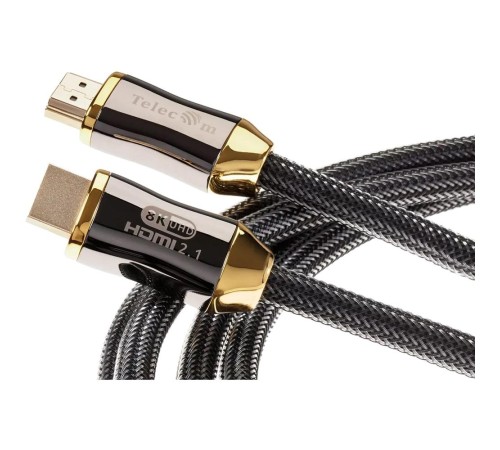 Кабель/ Кабель HDMI 19M/M,ver. 2.1, 8K@60 Hz 3m метал разъемы, нейлоновая оплетка Telecom <TCG300-3M>
