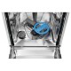 Встраиваемые посудомоечные машины ELECTROLUX/ Встраиваемая узкая посудомоечная машина, загрузка на 10 комплектов посуды, сенсорное управление, 8 программ, 44.6x55x82 см, черный цвет, сушка: стандартная (конденсация), индикация на полу: проекция дисплея